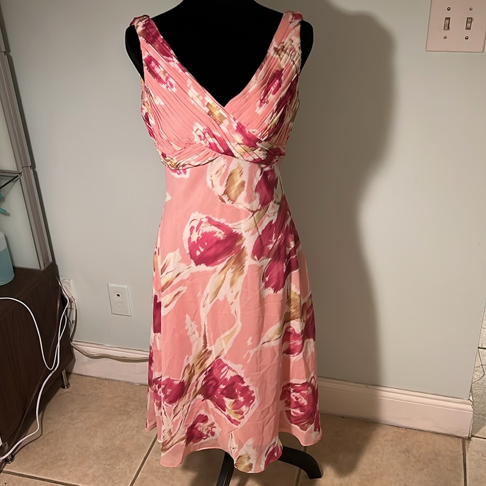 Adrianna Papell Sleeveless Dress with Empire  Silhouette
